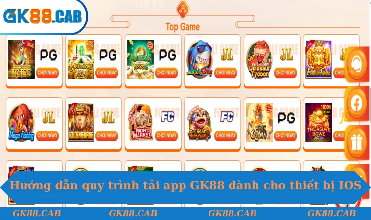 Hướng dẫn quy trình tải app GK88 dành cho thiết bị iOS